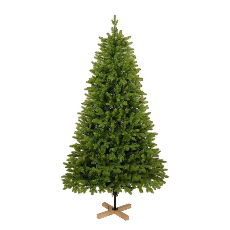 7FT  Pre-lit  PE+PVC mixed Christmas tree