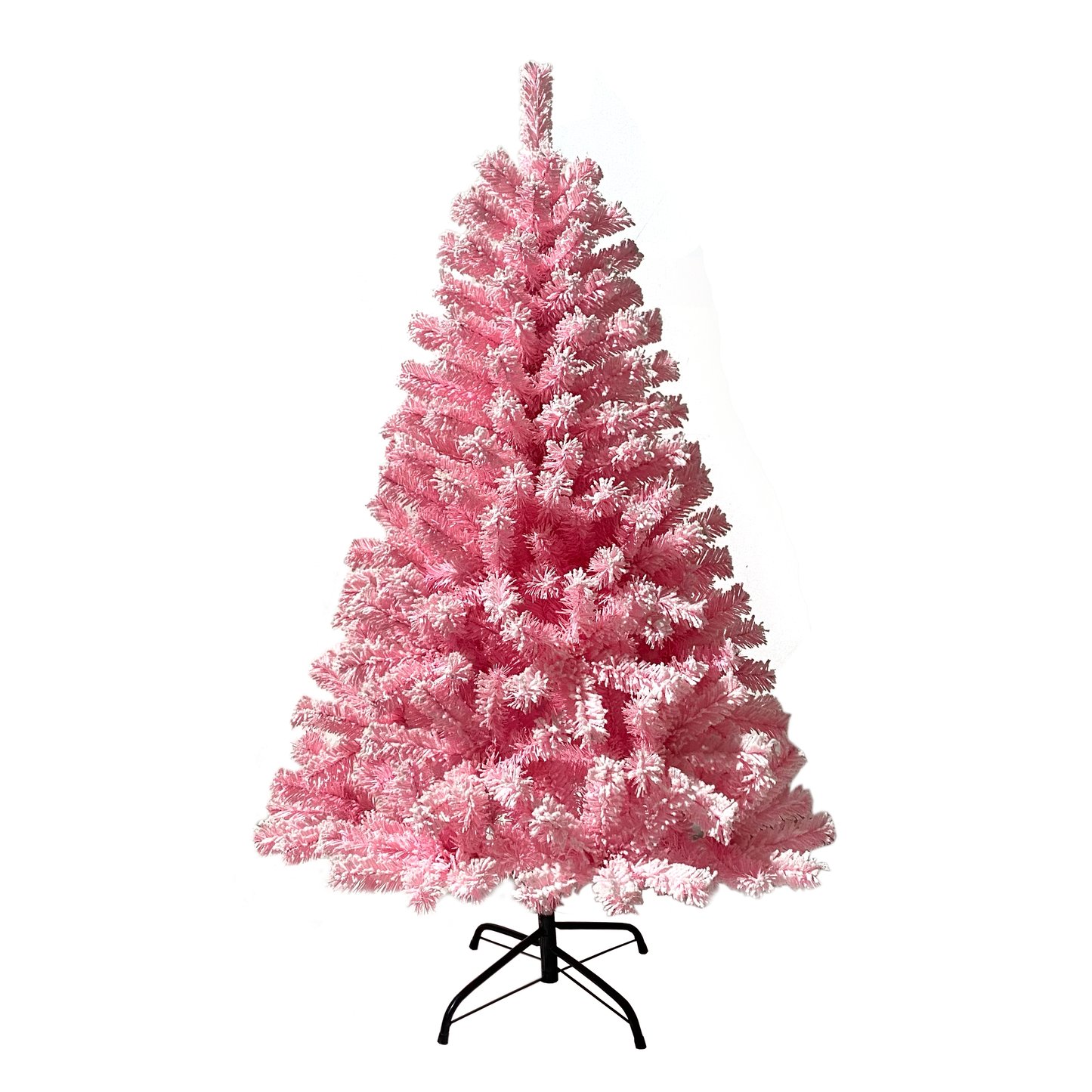 Pink Flocked Xmas Tree