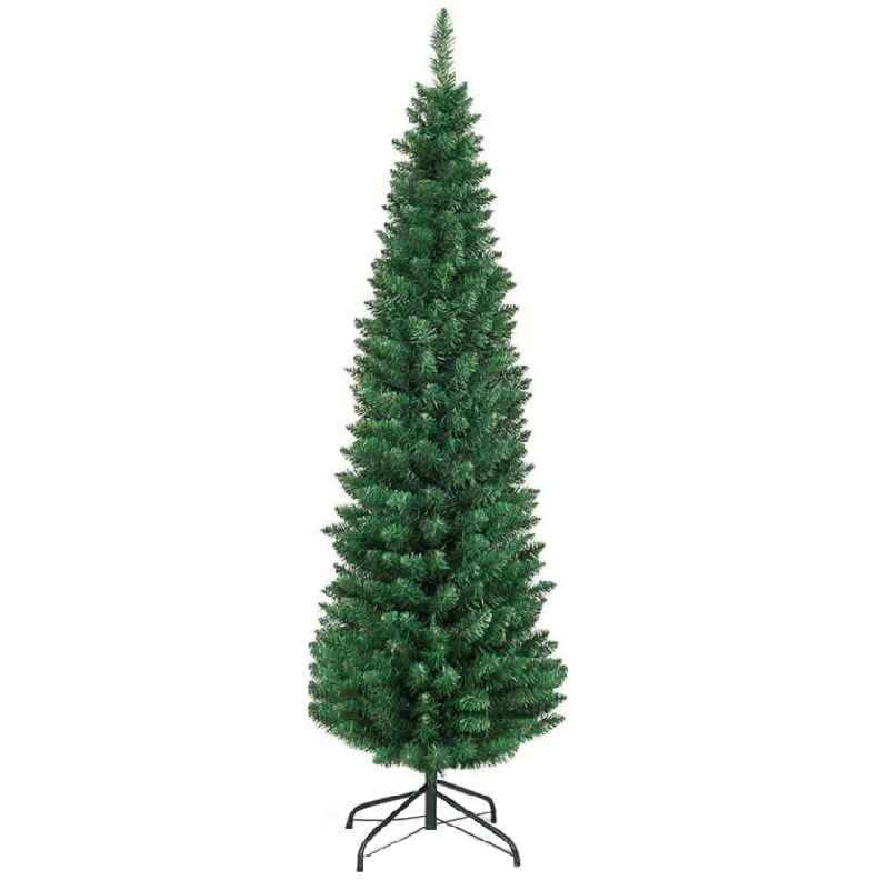 Slim Green PVC Christmas tree