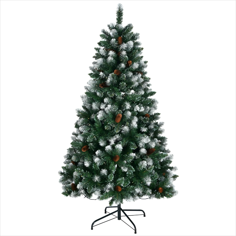 Pointed PVC White Spraying Christmas Tree