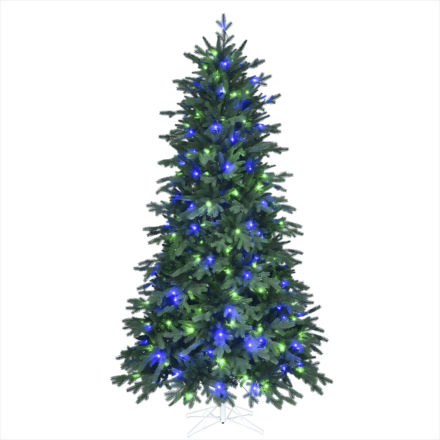 6ft Pre-lit PE Hinged Christmas Tree