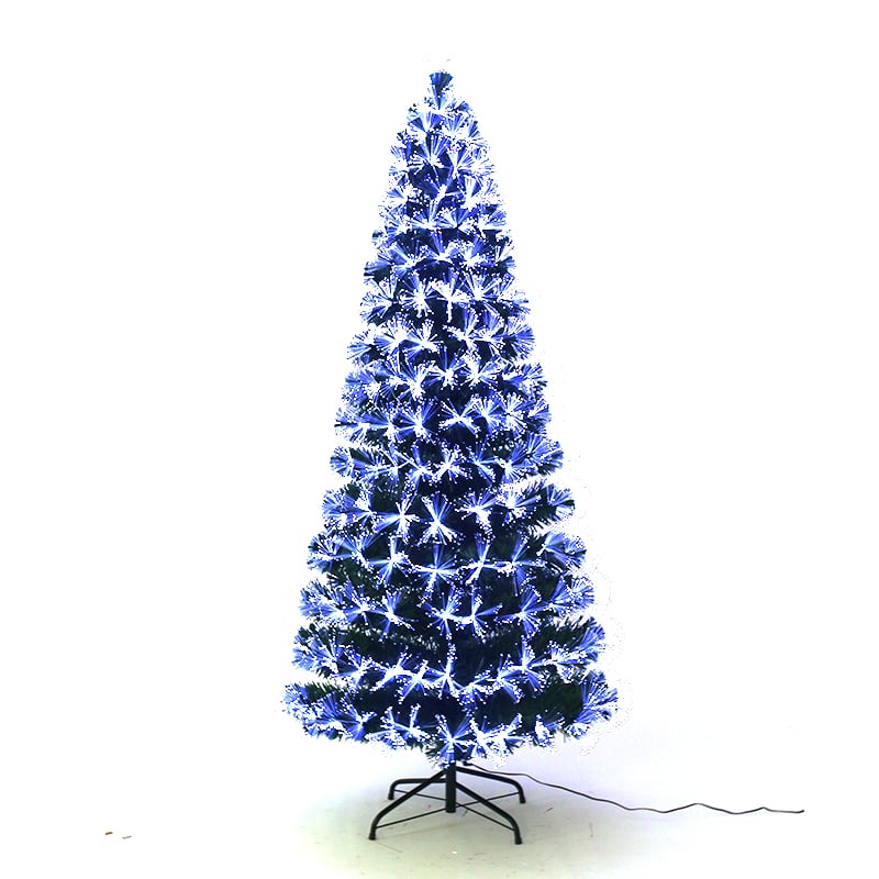 Blue Fiber Optic Christmas Tree