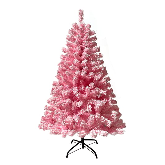 Pink Flocked Xmas Tree