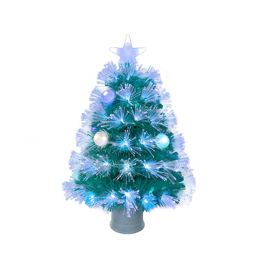 Blue Fiber Optic Small Christmas Tree